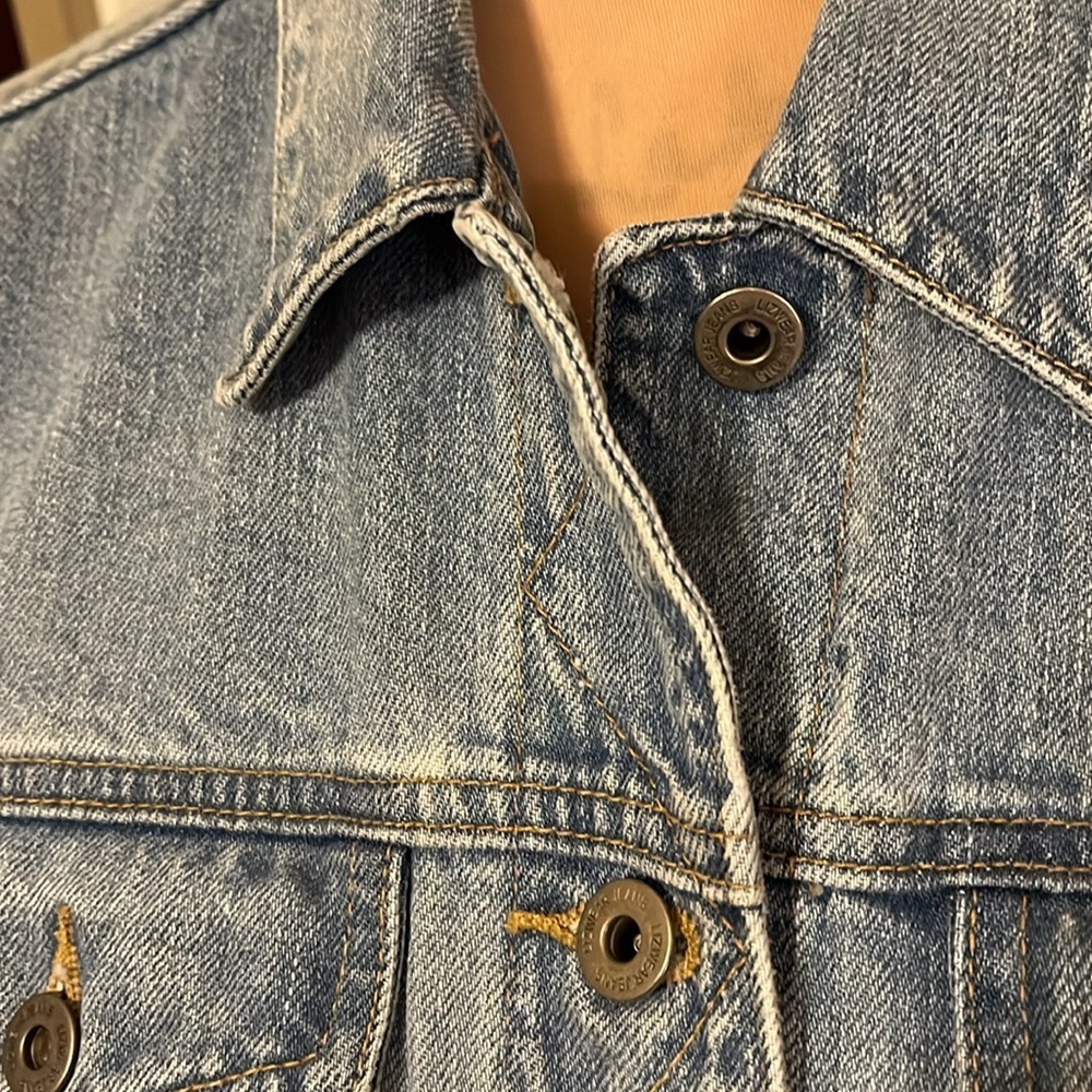 Liz Claiborne vintage denim Jean jacket size small - Picture 2 of 9